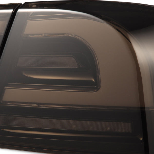 AlphaRex 12-21 Tesla Model S LUXX-Series LED Tail Lights - Black - 601120
