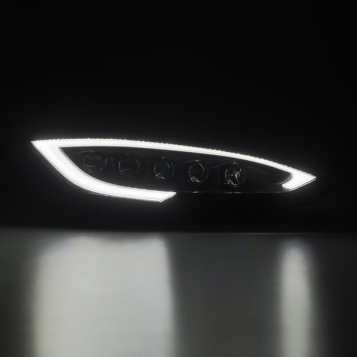 AlphaRex 16-21 Tesla Model S NOVA-Series LED Projector Headlight Converter - 810039 for 2017-2021 Tesla S - side view