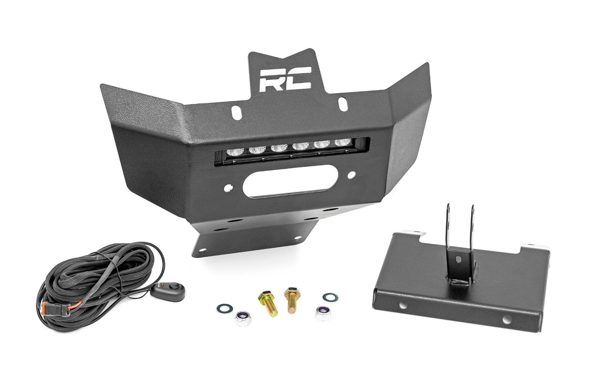 Winch Bumper | Black Series LED | 6&quot; Light | Slime Line | Can-Am Renegade