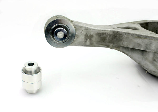 SPL Parts 2009+ Nissan 370Z Rear Mid Link Spherical Bushings - SPL RMLB Z34 for 2007-2013 INFINITI G - front view