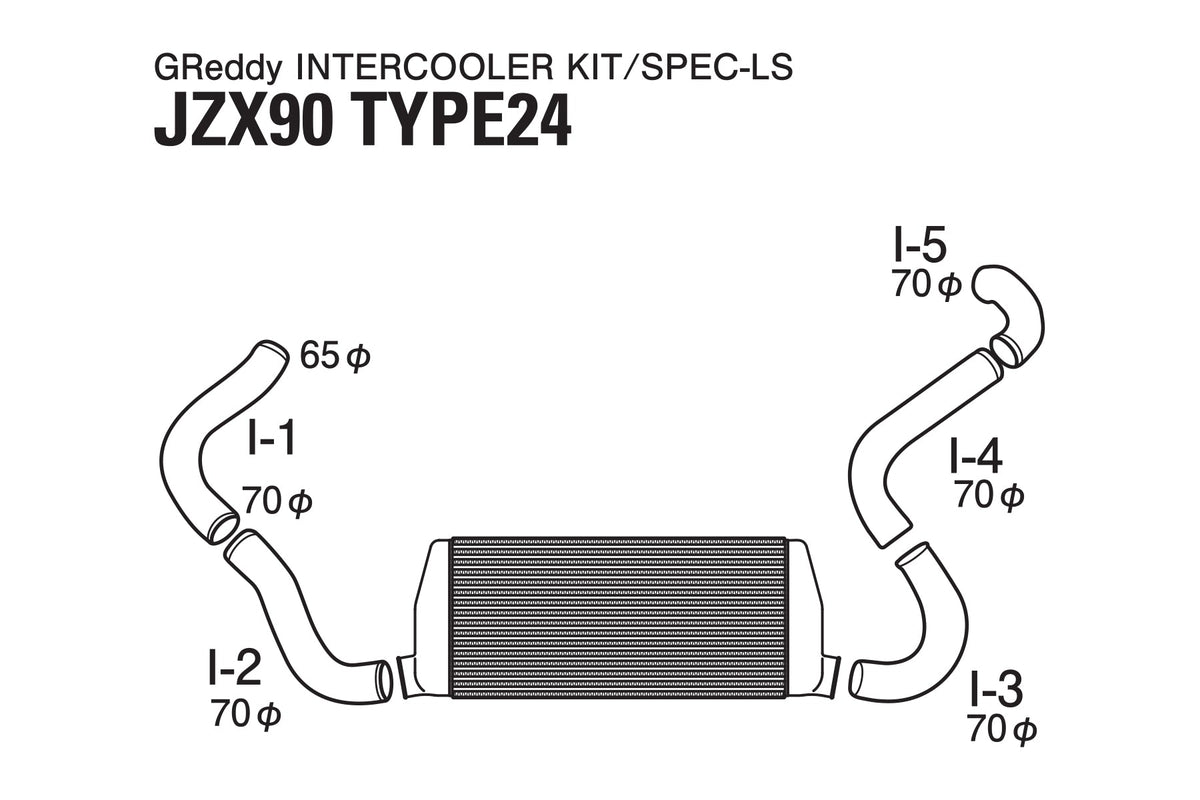 GReddy - GREDDY Intercooler Kit Spec-ls T-24 JZX90 - 12010460
