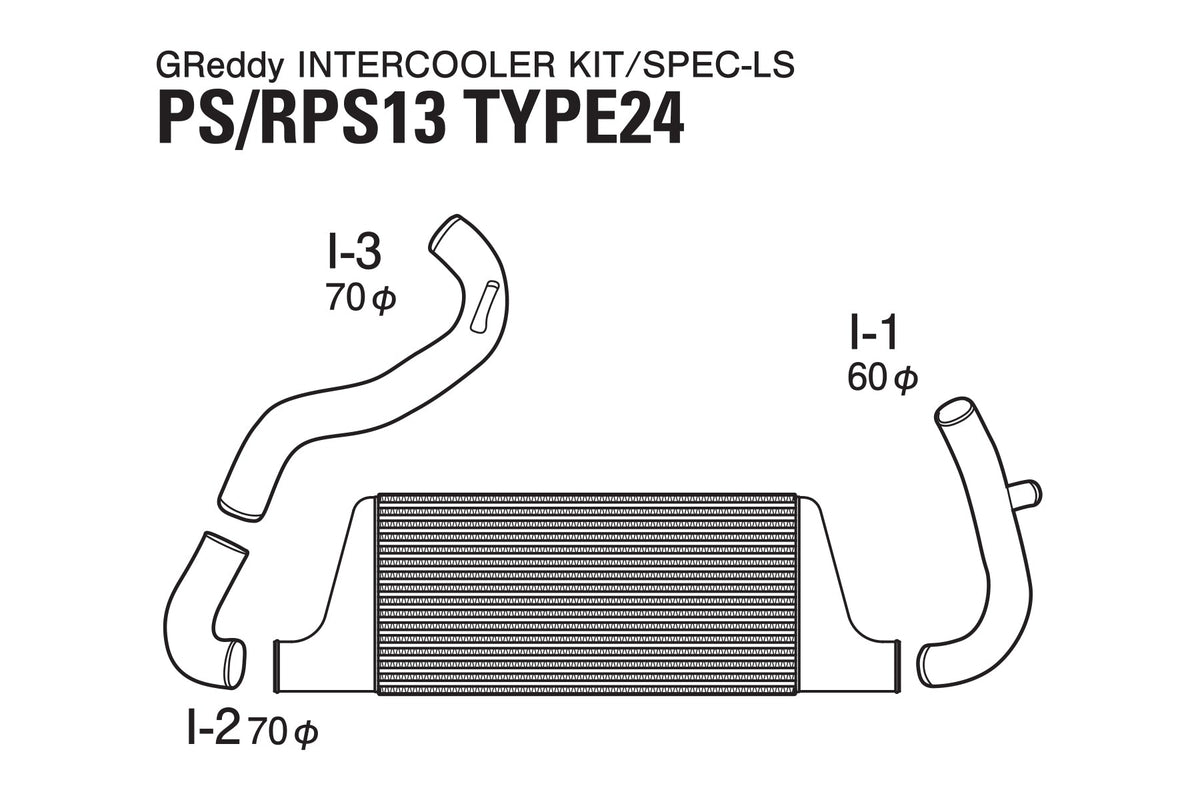 GReddy - GREDDY Intercooler Kit T-24f S13/ps13 - 12020209