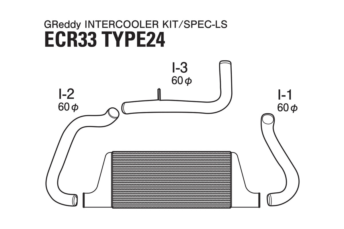 GReddy - GREDDY Intercooler Kit T-24f Ecr33 - 12020212