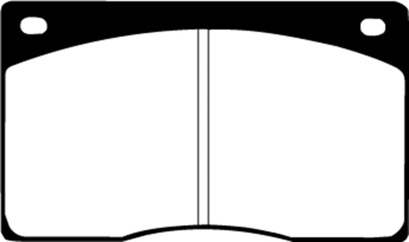 EBC 91-93 Jaguar XJS 4.0 Ultimax2 Front Brake Pads - UD135 for 1976-1996 Jaguar XJS - front view
