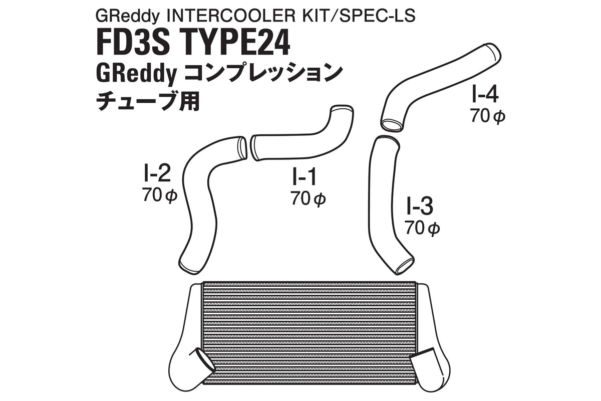 GReddy - GREDDY Intercooler Kit T-24f Fd3s GREDDY Comp - 12040203