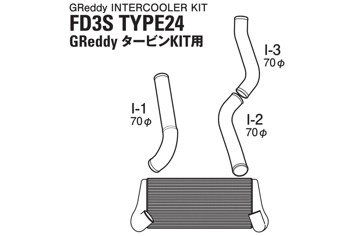 GReddy - GREDDY Intercooler Kit T-24f Fd3s For Turbo Upgrade Kit - 12040204