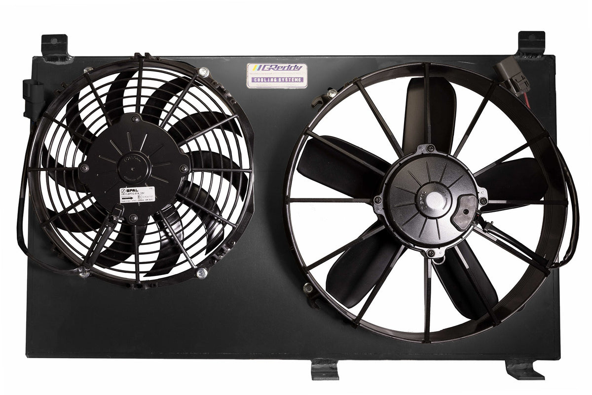 GReddy - Honda S2000 Dual Fan Shroud W/ Dual Spal Fans - Black - 12053203