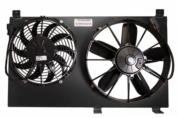 GReddy - Honda S2000 Dual Fan Shroud W/ Dual Spal Fans - Black - 12053203