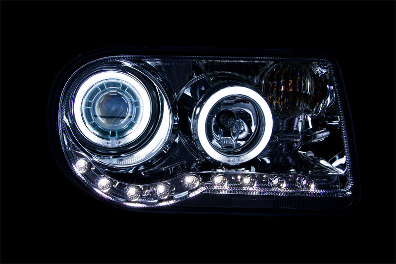 ANZO 2005-2010 Chrysler 300C Projector Headlights w/ Halo Chrome (CCFL) G2 - 121250