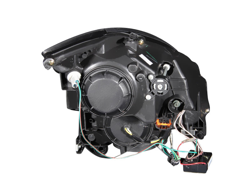 ANZO 2003-2007 Infiniti G35 Projector Headlights w/ Halo Black (CCFL) (HID Compatible) - 121363