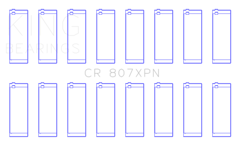 King Chevy LS1 / LS6 / LS3 (Size 020) Performance Rod Bearing Set - CR807XPN020