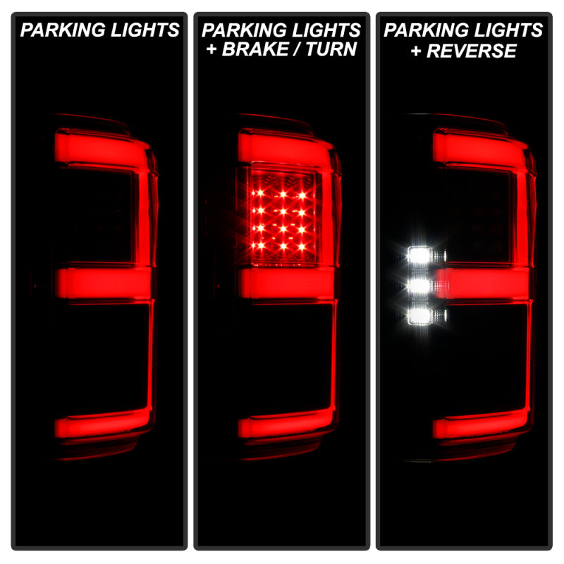 Spyder 18-20 Ford F150 w/ Rear Blind Spot LED Tail Lights - Black (ALT-YD-FF15018BS-LED-BK) - 5088550