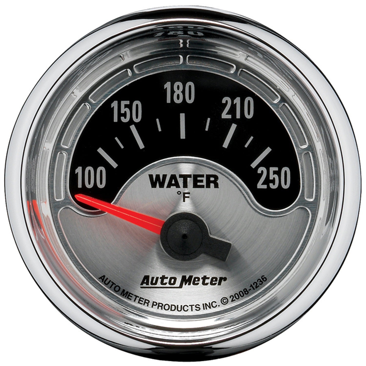 Autometer American Muscle 52mm Short Sweep Electric 250 Deg  F Water Temp Gauge - 1236