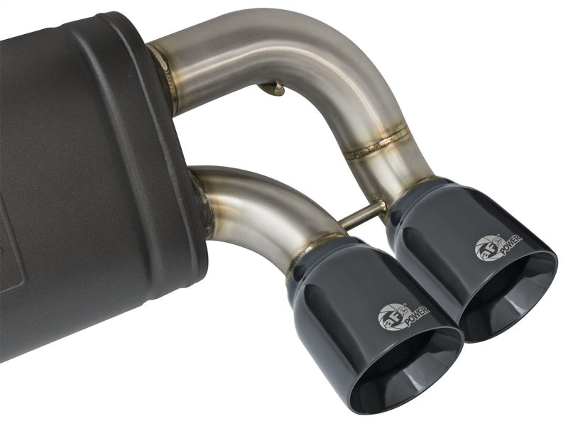 aFe MACHForce XP 3in - 2 1/2in Axle Back 304SS Exhaust w/ Black Tips 16-18 BMW M2 (f87) - 49-36333-B