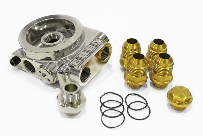 GReddy - GReddy Oil Cooler Filter Block Adapter Type-I - Remote Filter ( & Optional Bypass Tube ) - 12009990