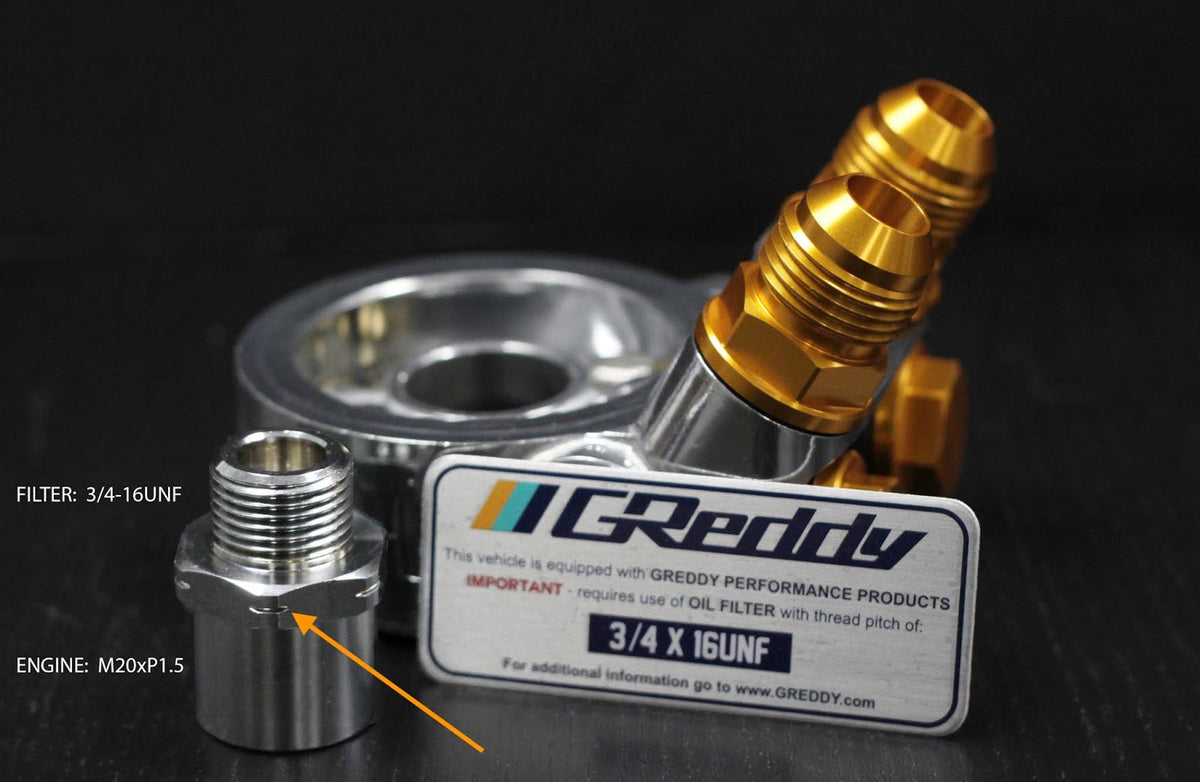 GReddy - Replacement Parts for GReddy Oil Cooler Block Adapter(s) Type E / B / F / I / G - 12401103