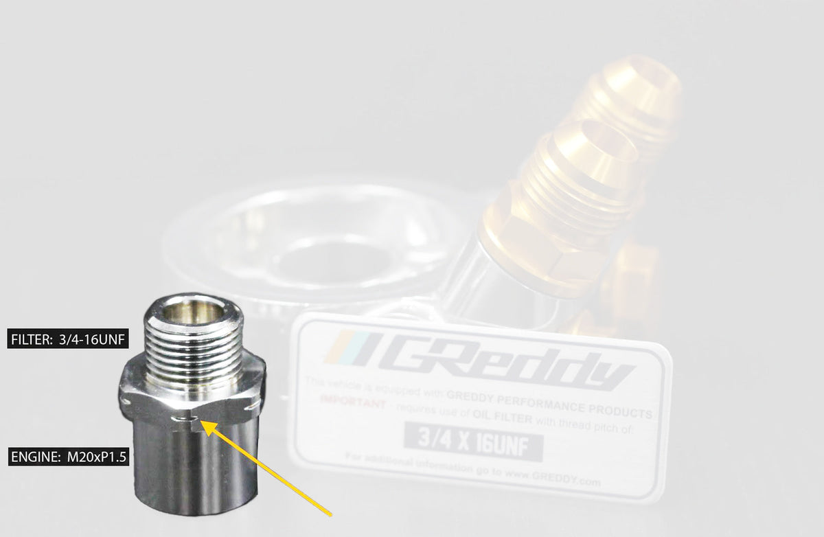GReddy - Replacement Parts for GReddy Oil Cooler Block Adapter(s) Type E / B / F / I / G - 12002813