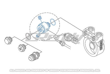 GReddy - Oil Cooler Block Sensor Adapter(s) - GReddy M18xP1.5 O-ring - 12401178