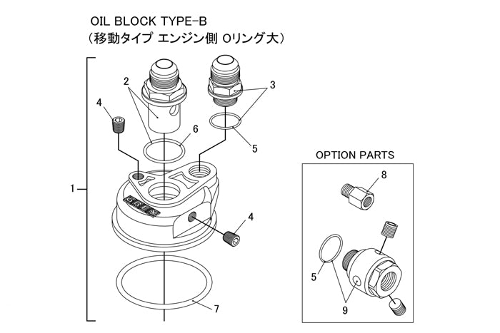 GReddy - Replacement Parts for GReddy Oil Cooler Block Adapter(s) Type E / B / F / I / G - 12401149