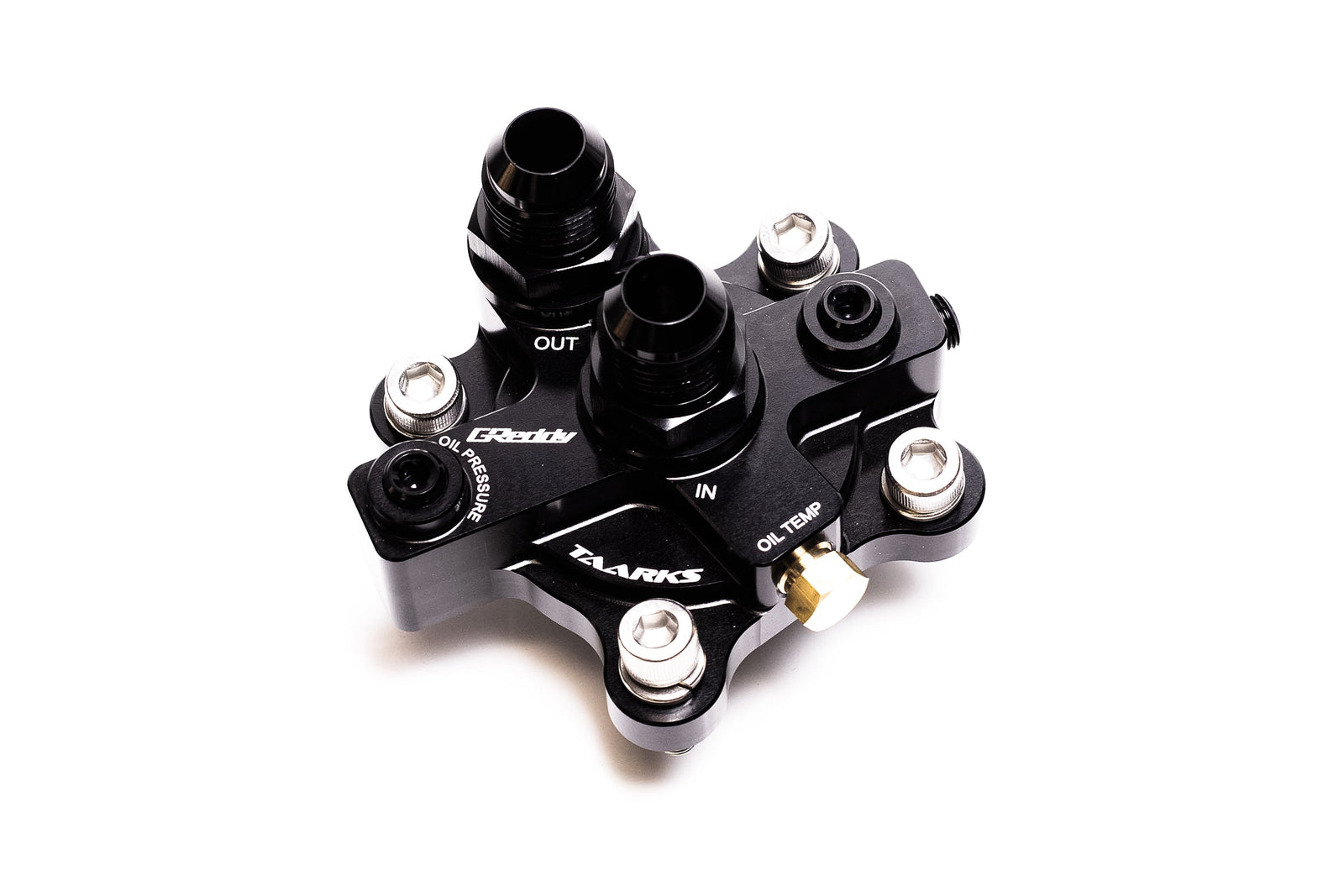 GReddy - GReddy x Taarks RB26 Specific Oil Cooler Filter Block Adapter, Remote Filter - 12428100