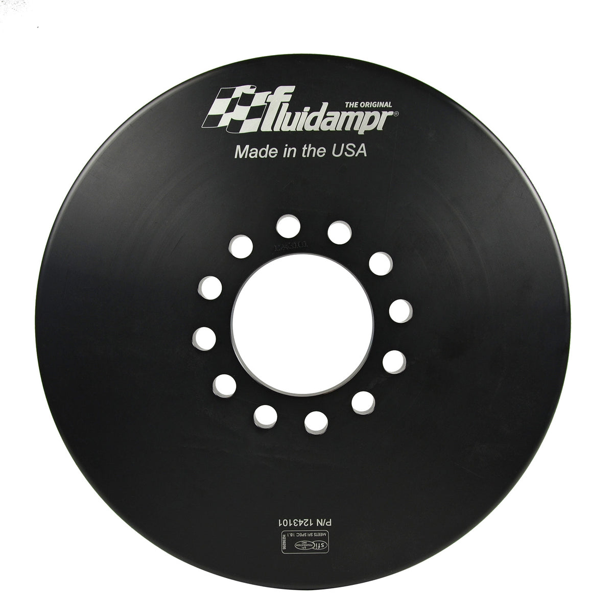 Fluidampr Universal Tractor Pulling 12 Bolt Taper Lock Hub Internally Balanced Damper (w/Bolt Holes) - 1243101