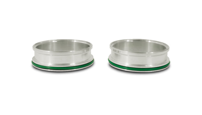 Vibrant Vanjen Aluminum Weld Fittings for 2.5in OD Tubing (for use with part #12565) - Sold In Pairs - 12545