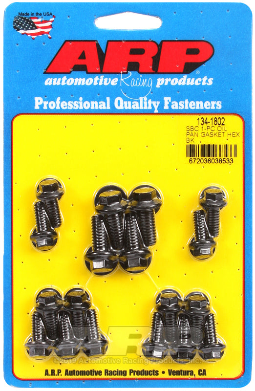 ARP SB Chevy 1-pc Oil Pan Gasket Hex Bolt Kit - 134-1802
