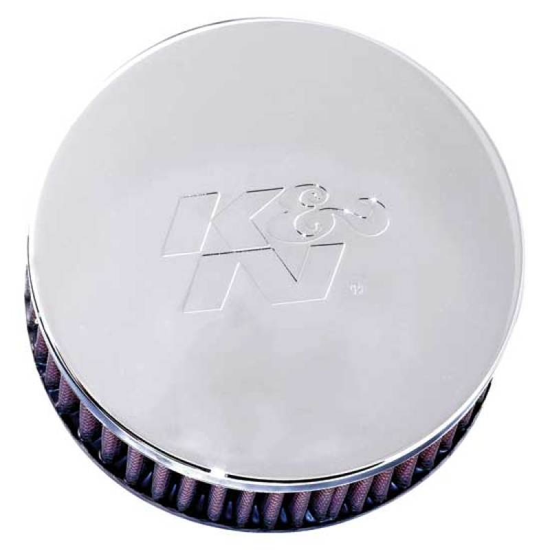 K&amp;N Universal Chrome Filter 2.438in Flange ID x 5.125in OD x 2in H - RC-0850