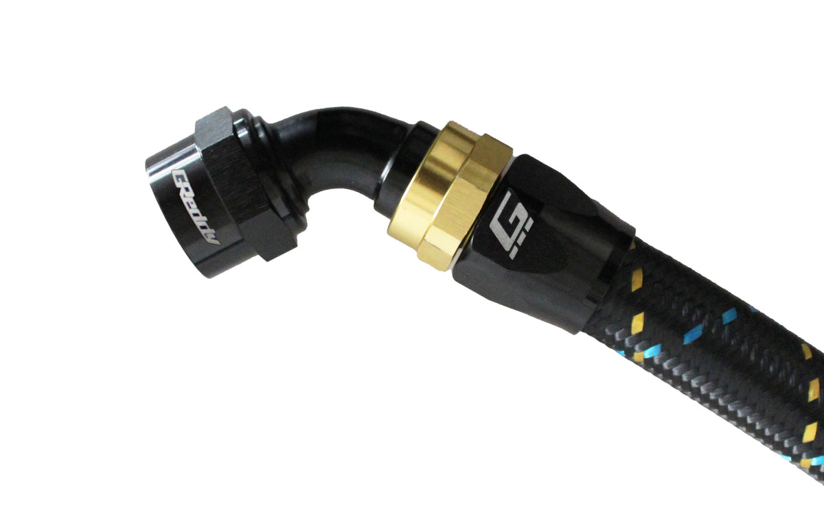 GReddy - GReddy -10 AN Swivel Hose End(s) - Black / Gold anodized - 12801015