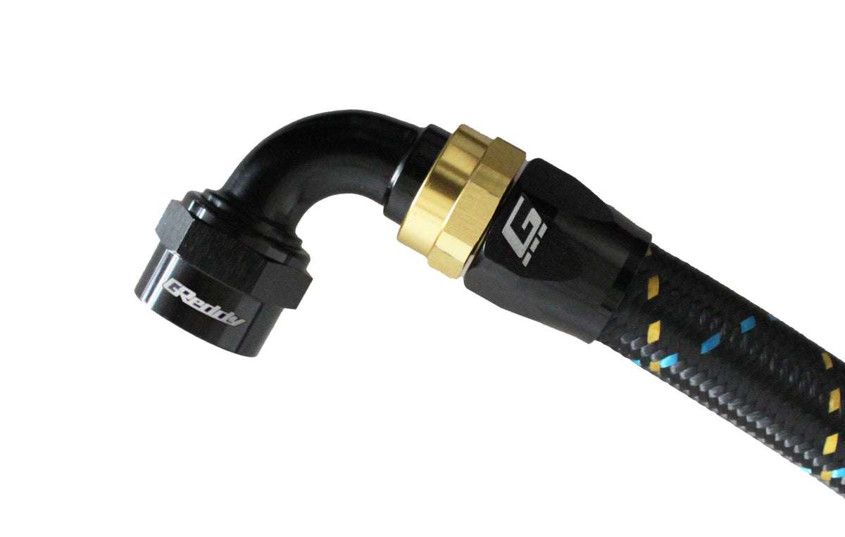 GReddy - GReddy -10 AN Swivel Hose End(s) - Black / Gold anodized - 12801018