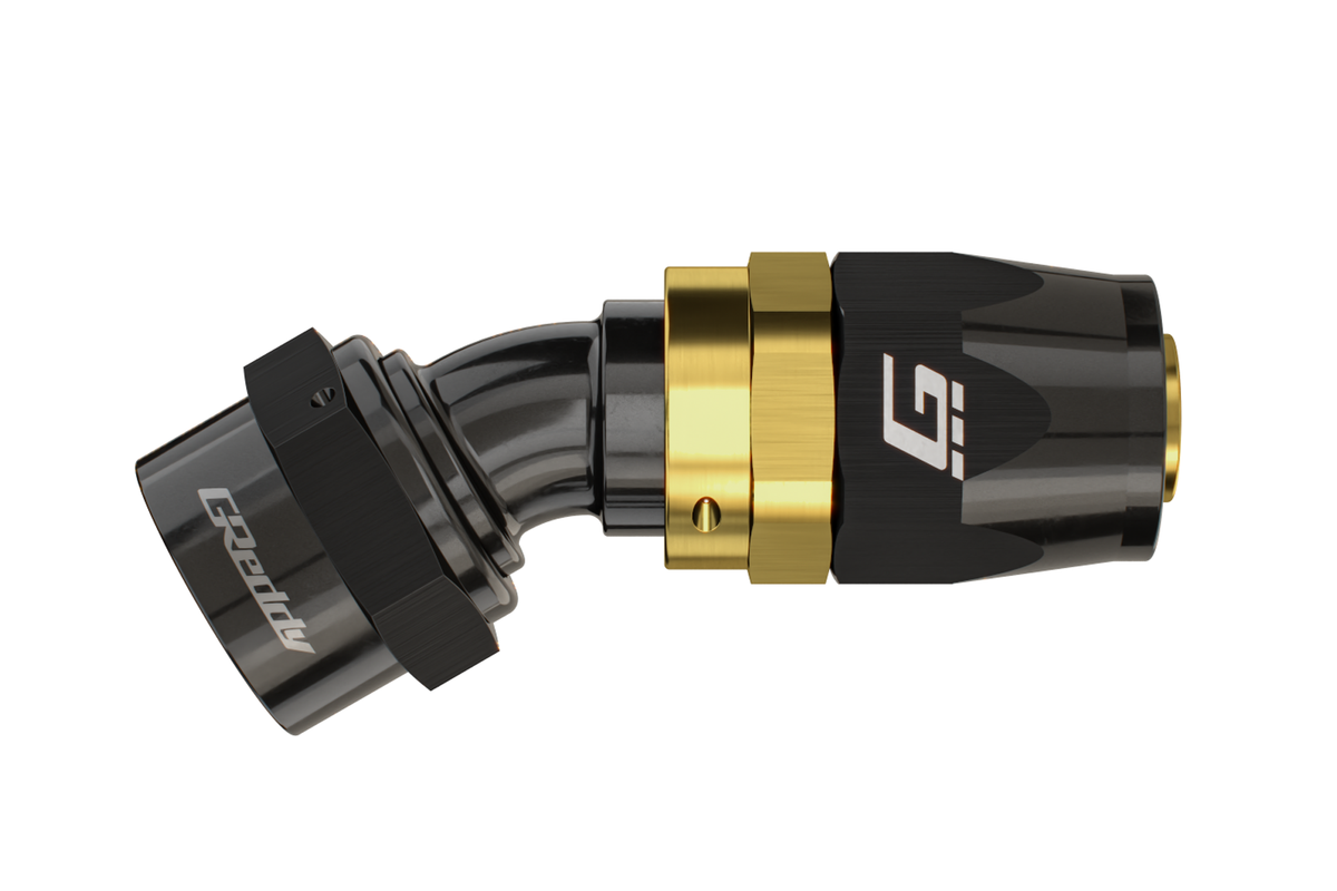 GReddy - GReddy -16 AN Swivel Hose End(s) - Black / Gold anodized - 12801612