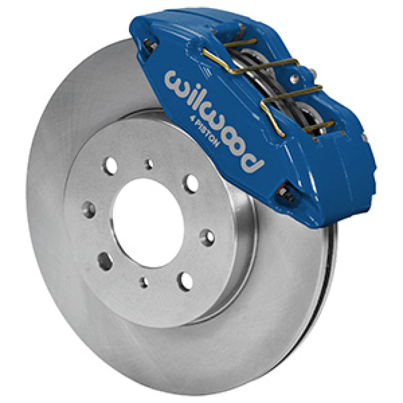 Wilwood DPHA Front Caliper &amp; Rotor Kit Honda / Acura w/ 262mm OE Rotor - Competition Blue - 140-12996-CB