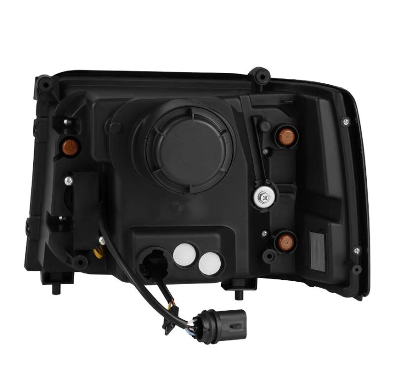 AlphaRex 92-96 Ford F-Series/Bronco LUXX-Series Proj Headlights Blk w/Actv Light SeqSig &amp; SBDRL - 880268