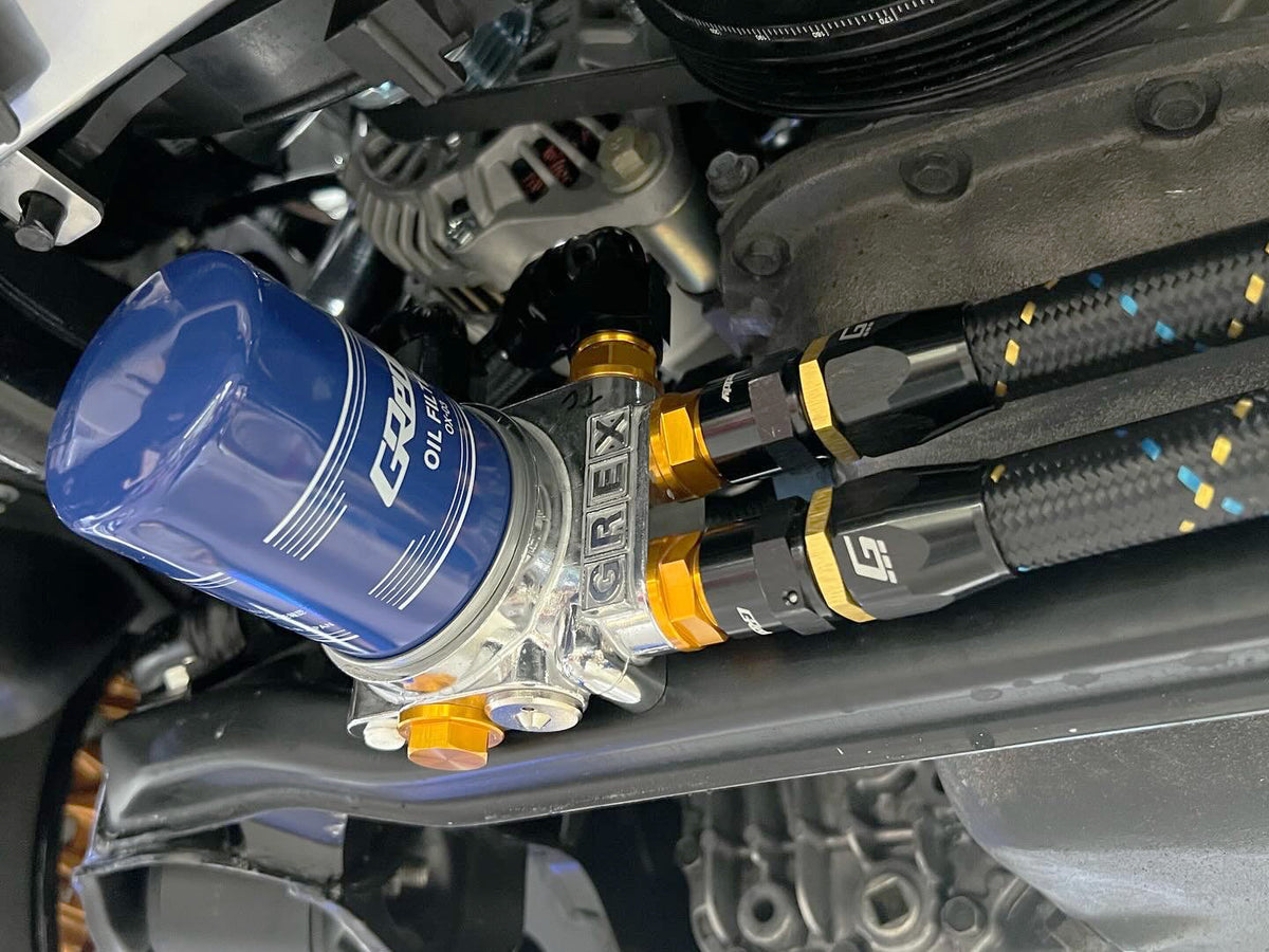GReddy AN08 Reusable Hose Nylon Braided, Black/Gold/Blue - 12850800