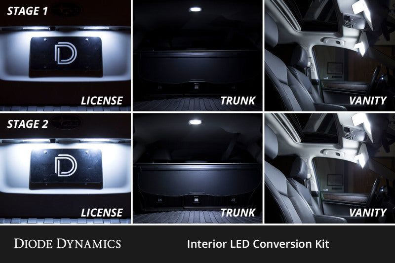 Diode Dynamics 96-02 Toyota 4Runner Interior LED Kit Cool White Stage 2 - DD0630 by Diode Dynamics - angle view