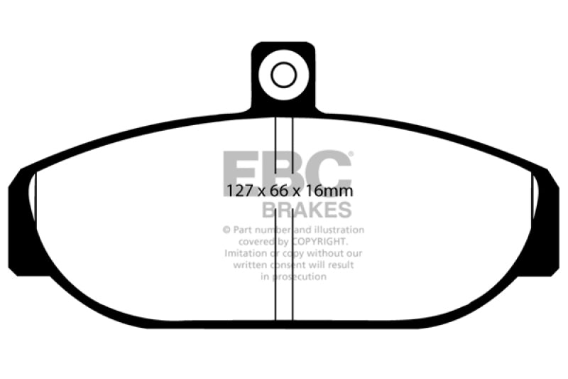 EBC 85-93 Volvo 740 2.1 (Girling) Greenstuff Front Brake Pads - DP2435