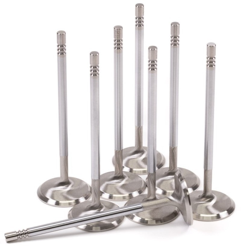 GSC P-D Ford Mustang 5.0L Coyote Gen 3 37.6mm Head (STD) Chrome Polished Intake Valve - Set of 8 - 2162-8 by GSC Power Divisi