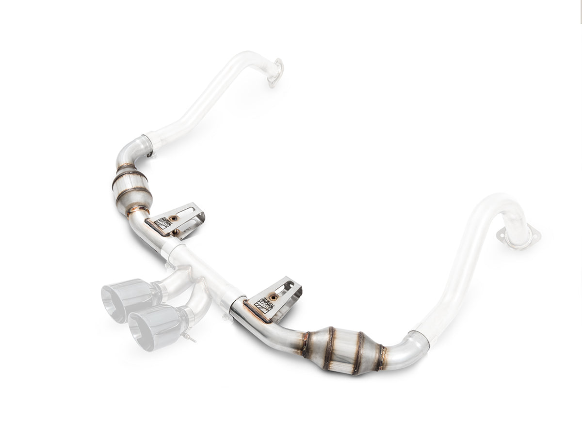 AWE Tuning Porsche 718 Boxster / Cayman Touring Edition Exhaust - Chrome Silver Tips - 3015-32080