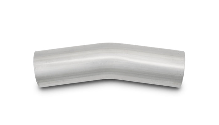 Vibrant 4in OD T304 SS 15 Deg Mandrel Bend 5in Leg Length (6in Centerline Radius) - 13134