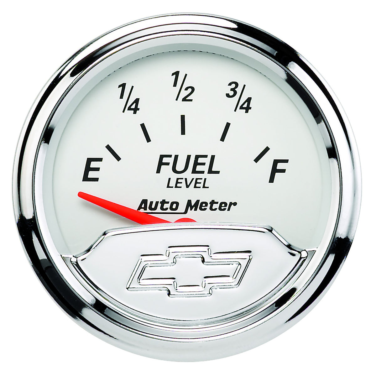 AutoMeter Gauge Fuel Level 2-1/16in. 240 Ohm(e) to 33 Ohm(f) Elec Chevrolet Heritage Bowtie - 1317-00408