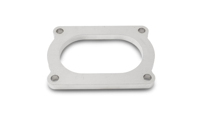 Vibrant T304 SS 4 Bolt Flange for 3.5in O.D. Oval tubing - 13176S