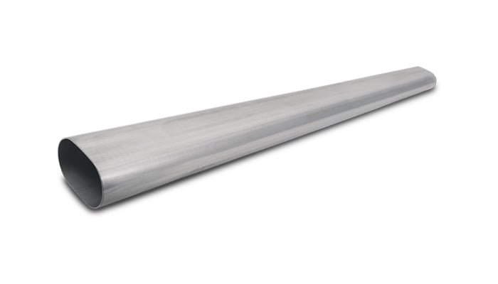 Vibrant 4in Oval (Nominal Size) T304 SS Straight Tubing (16 ga) - 5 foot length - 13184