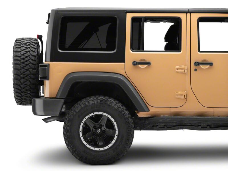 Raxiom 07-18 Jeep Wrangler JK Axial Series JL Style LED Tail Lights- Black Housing- Smoked Lens - J183257 - close-up view 2