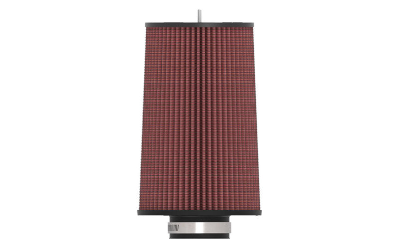 K&amp;N Universal Round Clamp-On Air Filter 3-1/2in FLG  8in B, 7in T W/STUD, 12-1/2in H - RU-5165