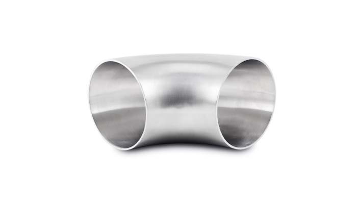 Vibrant 4.0in OD T304 SS 90 Deg Mandrel Bend Elbow (4.0in Centerline Radius) - 13316
