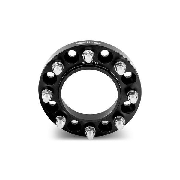 Borne Off-Road Wheel Spacers 8x165.1 116.7 38.1 M14 Blk - BNWS-008-381BK by Borne Off-Road - front view