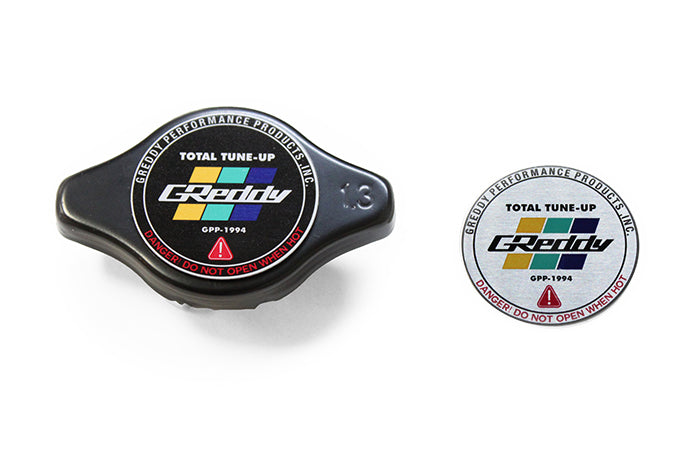GReddy - GReddy High Pressure Radiator Cap(s) - 1.3kg/cm2 - polished/black - 13911004