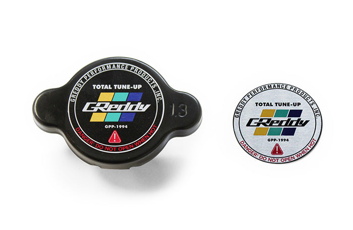 GReddy - GReddy High Pressure Radiator Cap(s) - 1.3kg/cm2 - polished/black - 13911004