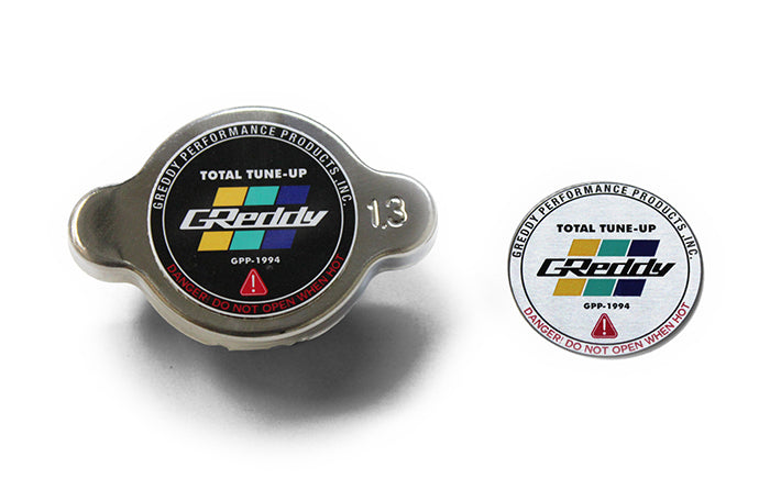 GReddy - GReddy High Pressure Radiator Cap(s) - 1.3kg/cm2 - polished/black - 13911004