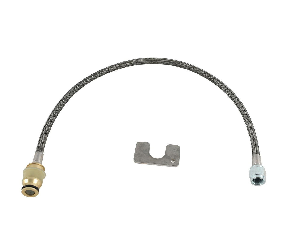 McLeod Steel Braided Qwik Disconnect Line 40in - Male To An4F - 139204-40